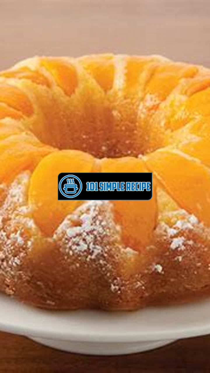 How to Make a Delicious Peach Cobbler Pound Cake with Cake Mix | 101 Simple Recipe