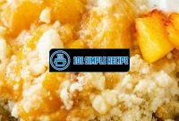 A Heavenly Peach Cobbler Recipe with Cake Mix | 101 Simple Recipe