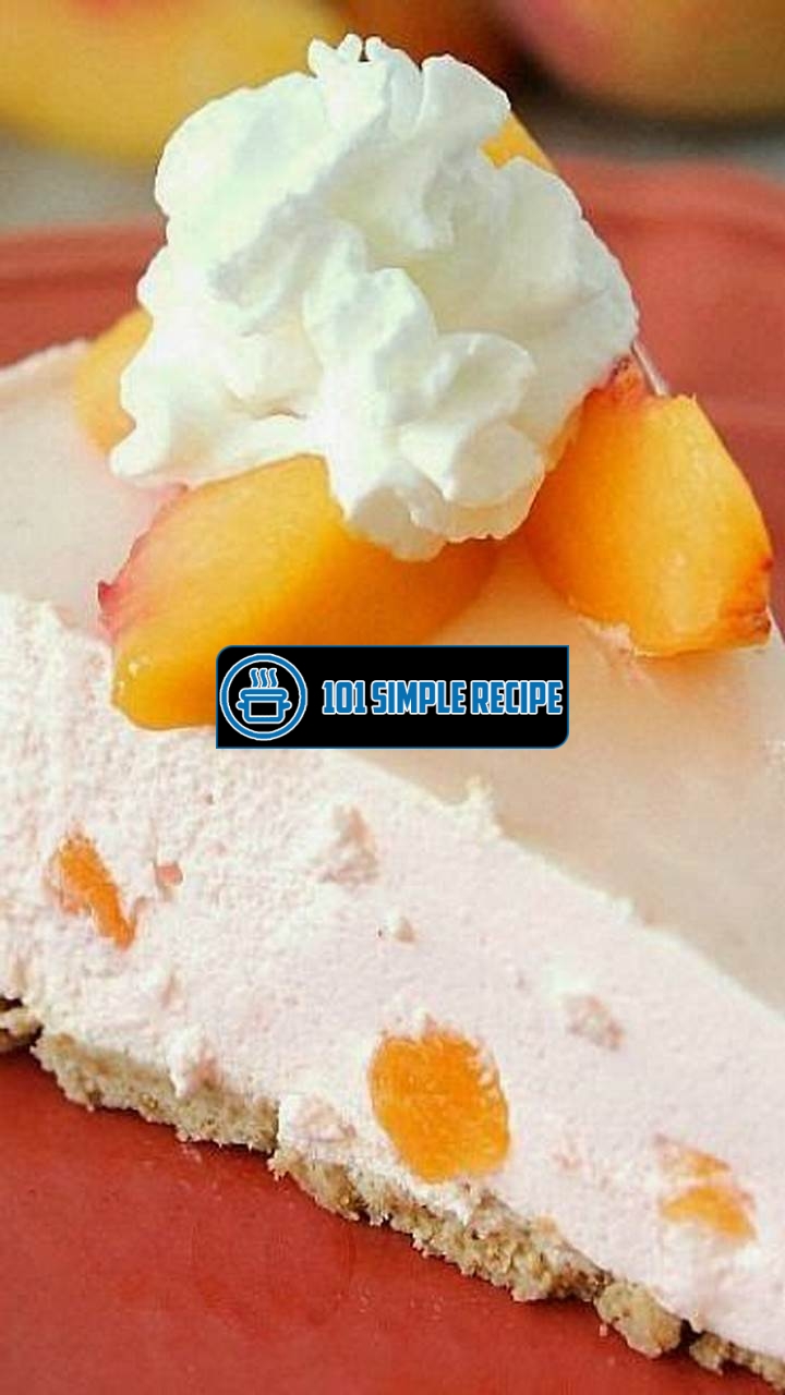 Peach Cool Whip Pie | 101 Simple Recipe
