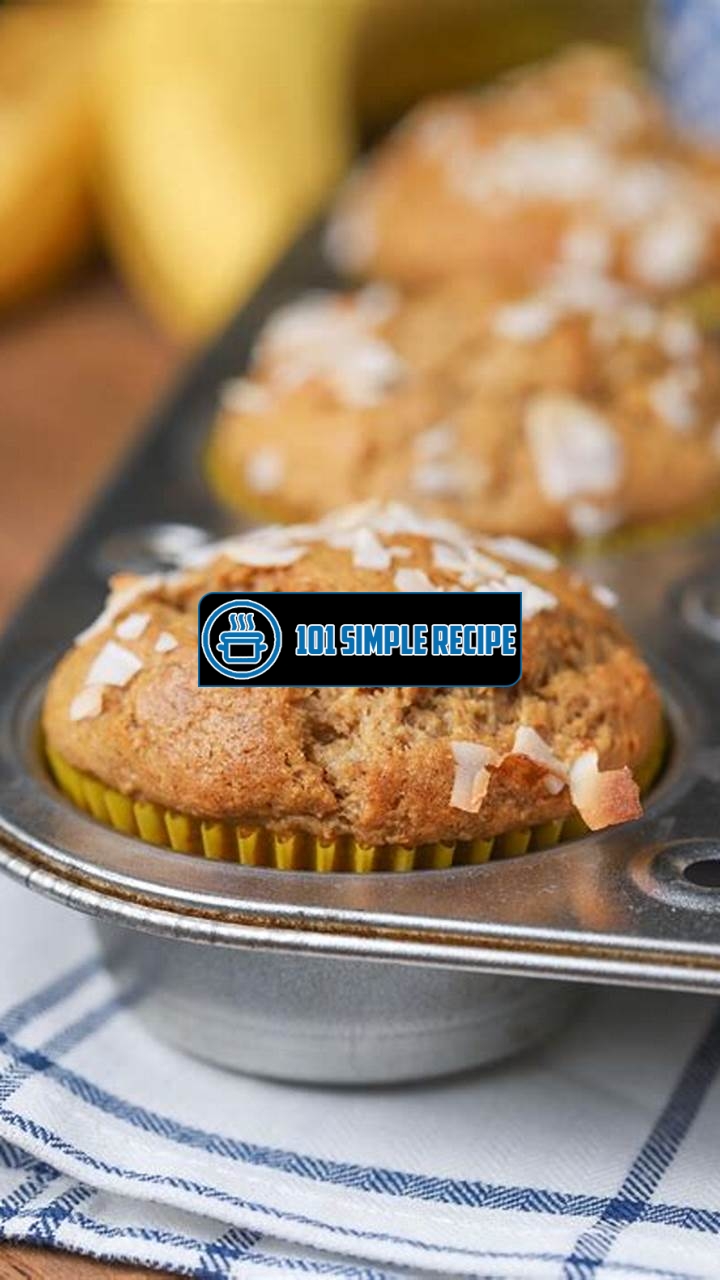 Delicious Peanut Butter Banana Protein Muffins | 101 Simple Recipe