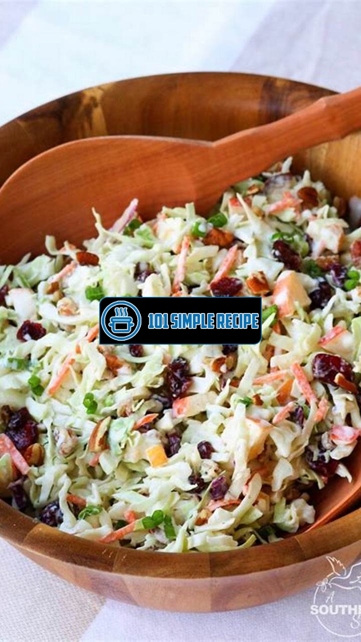 Delicious Pecan Cranberry Slaw for Every Occasion | 101 Simple Recipe