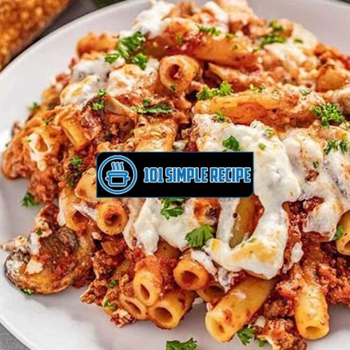 Penne Pasta With Meat Sauce And Ricotta | 101 Simple Recipe