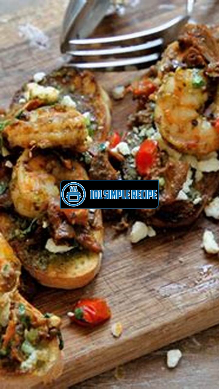 Delicious Pesto Shrimp Bruschetta: Take Your Appetizer Game to the Next Level | 101 Simple Recipe