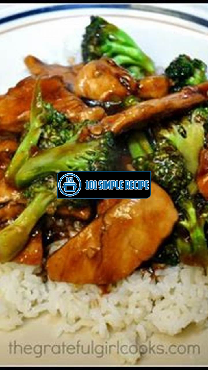 Discover the Nutritional Benefits of PF Chang's Chicken and Broccoli | 101 Simple Recipe