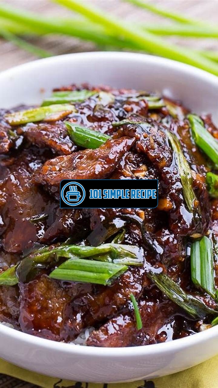 Discover the Scrumptious Flavors of PF Chang's Mongolian Beef | 101 Simple Recipe
