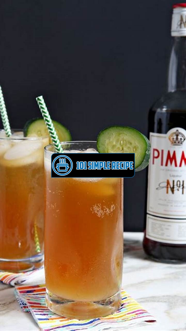 Refreshing Pimms Recipe with a Twist of Ginger Ale | 101 Simple Recipe