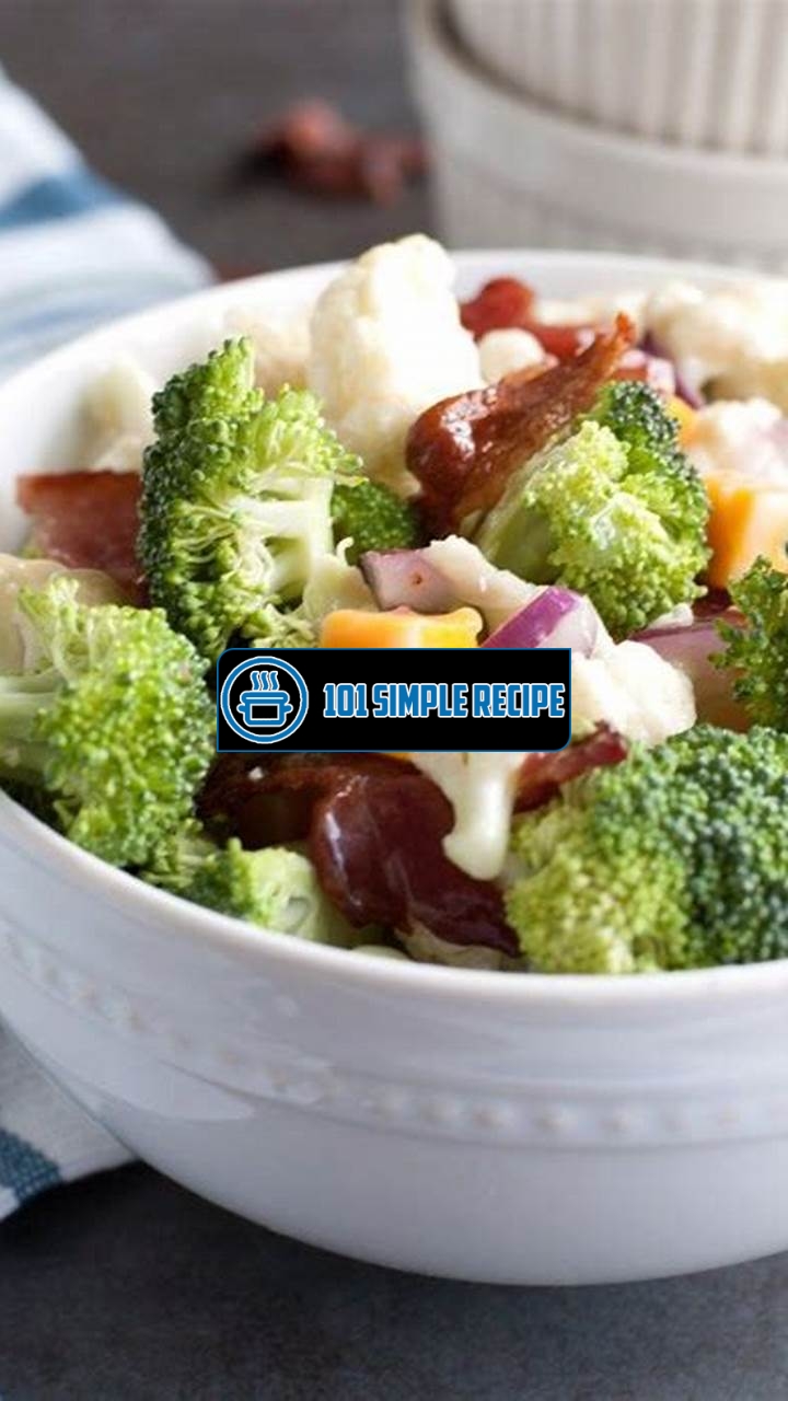 Delicious Broccoli Cauliflower Salad Recipe | 101 Simple Recipe