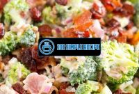 Discover the Deliciousness of Pioneer Woman Broccoli Salad with Bacon | 101 Simple Recipe