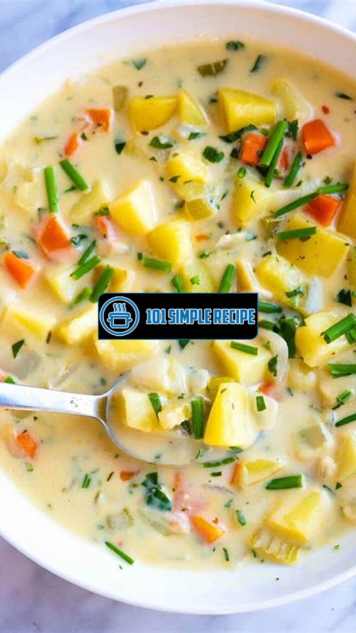 Delicious and Easy Vegetarian Potato Soup Recipe | 101 Simple Recipe