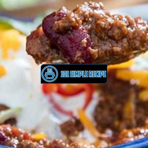 Delicious and Easy Pressure Cooker Ground Beef Chili | 101 Simple Recipe