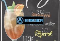 Easy and Delicious Printable Aperol Spritz Recipe | 101 Simple Recipe