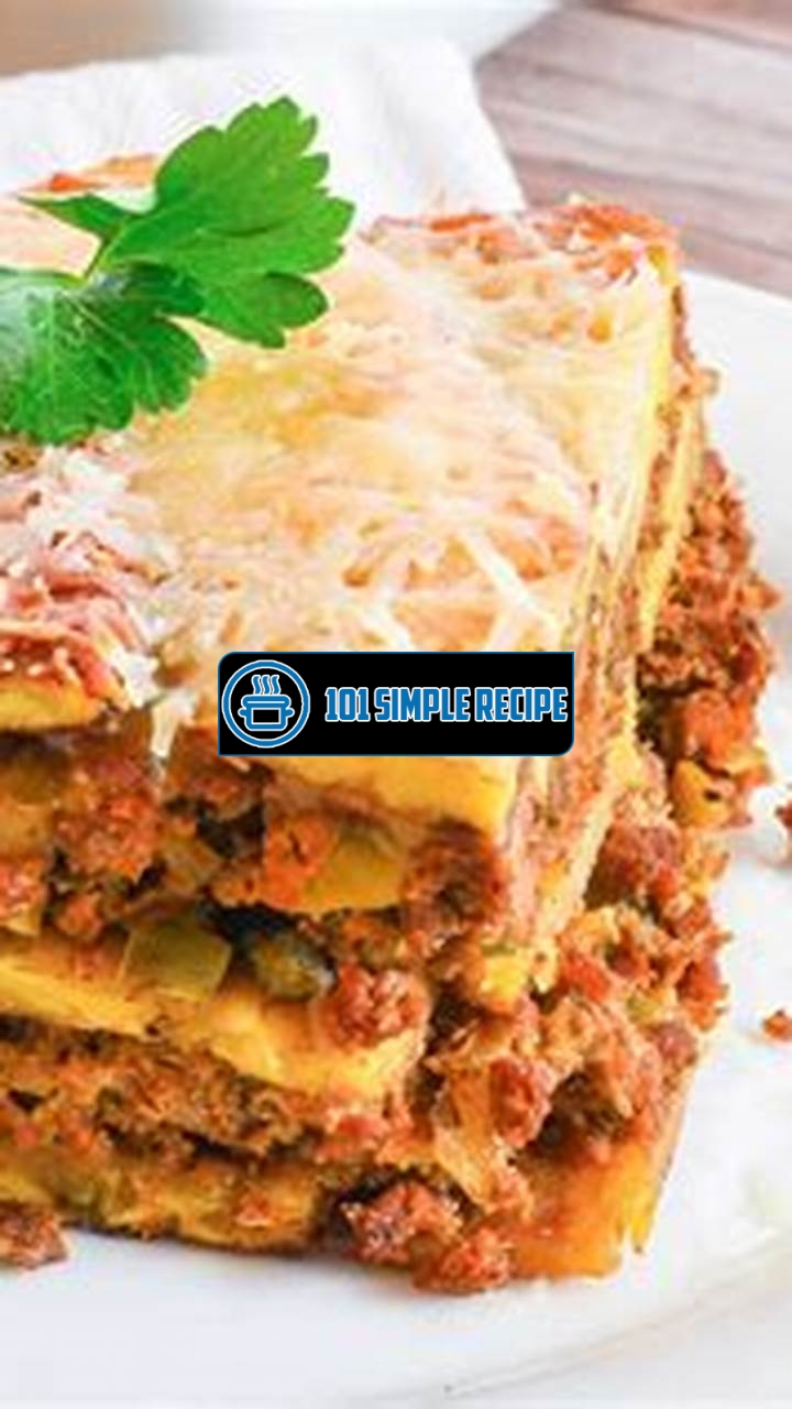 Deliciously Flavorful Puerto Rican Plantain Lasagna | 101 Simple Recipe