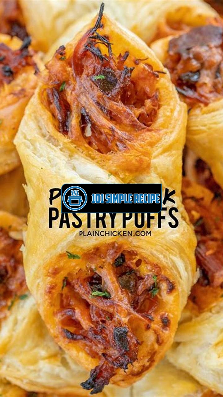 Tempting Pulled Pork Pastry Puffs | 101 Simple Recipe