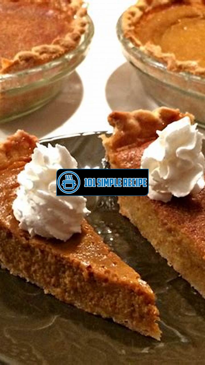 A Delicious Pumpkin Pie Recipe from Scratch: No Evaporated Milk Needed! | 101 Simple Recipe