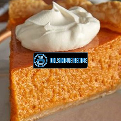Your Perfect Pumpkin Pie Recipe from McCormick | 101 Simple Recipe