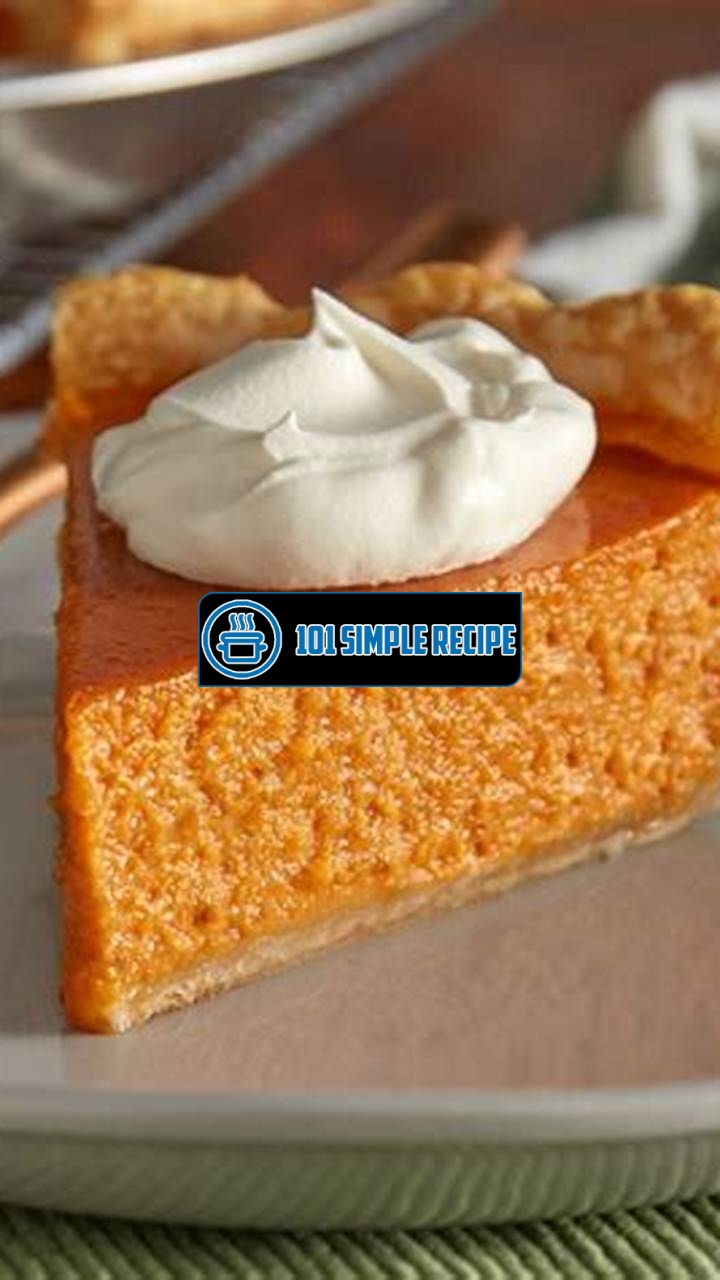 Your Perfect Pumpkin Pie Recipe from McCormick | 101 Simple Recipe