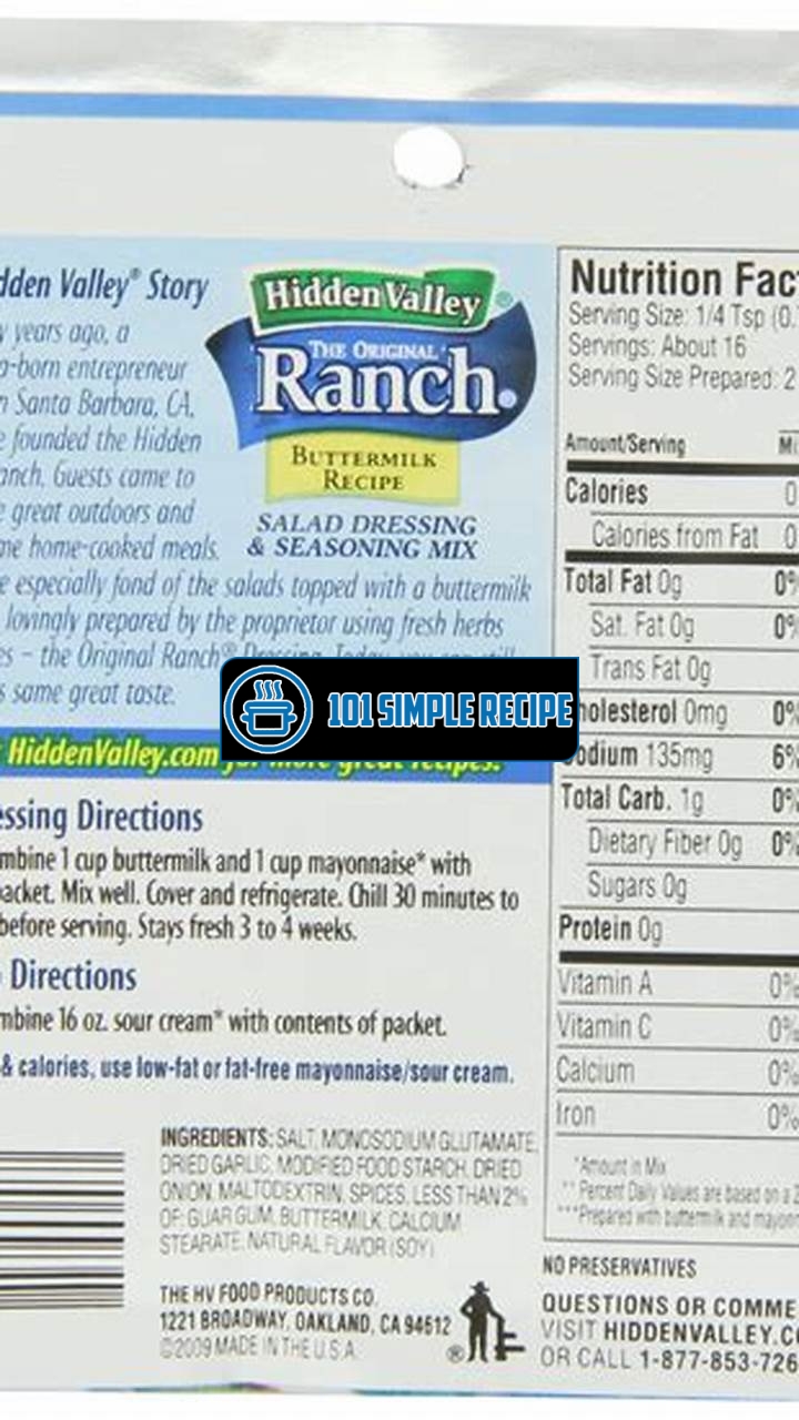 The Secret to Delicious Ranch Packet Recipes | 101 Simple Recipe