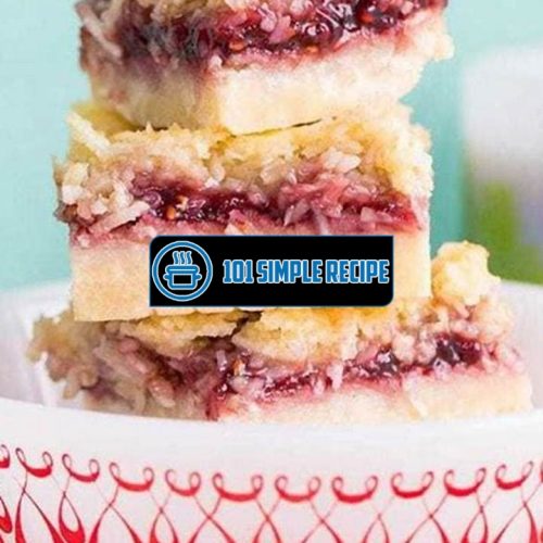 Delicious Raspberry Coconut Bars with Shortbread Crust | 101 Simple Recipe