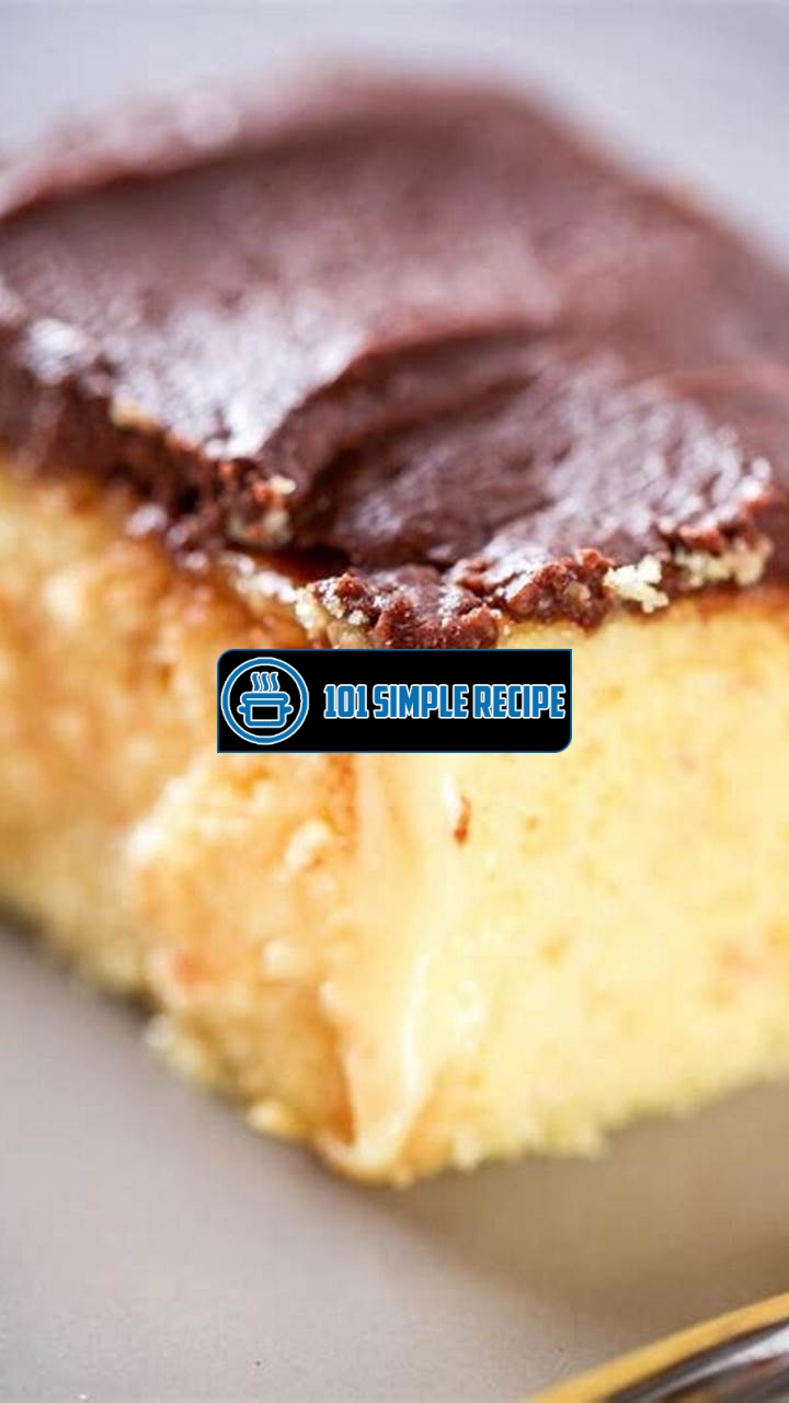 Irresistible Boston Cream Poke Cake Recipe | 101 Simple Recipe