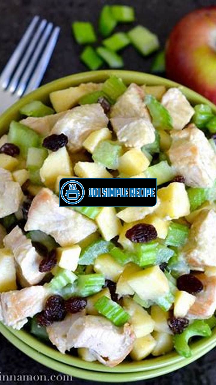 Enjoy a Delicious and Refreshing Chicken Salad with Apples and Celery | 101 Simple Recipe