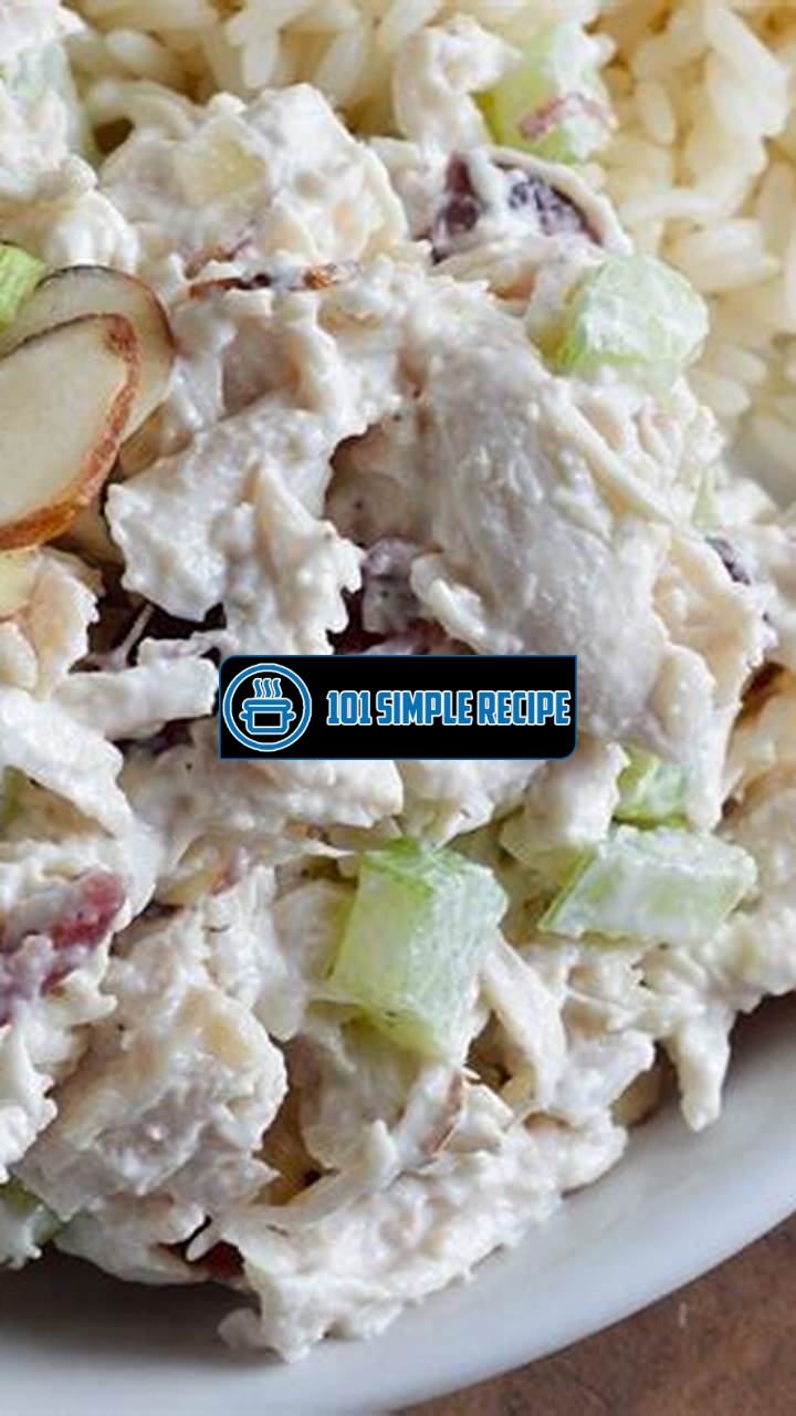 Chicken Salad with Cranberries and Almonds | 101 Simple Recipe