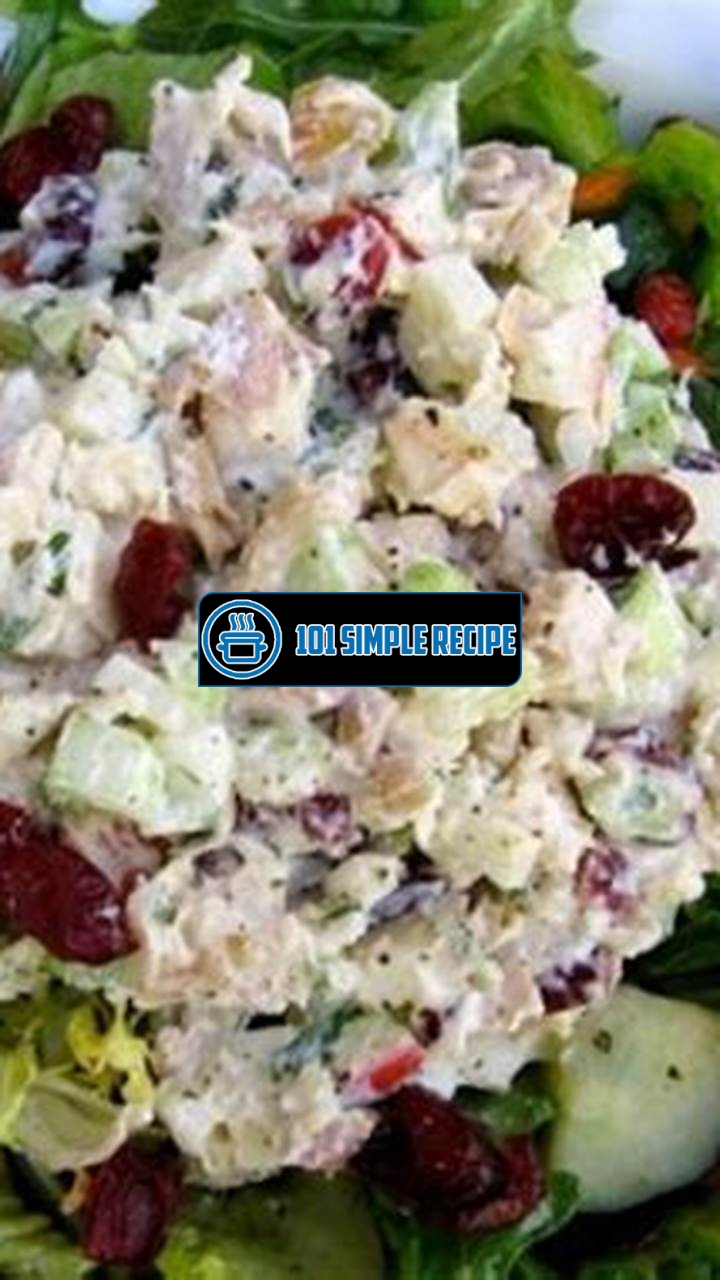 A Refreshing Twist: Chicken Salad Recipe with Cranberries and Apples | 101 Simple Recipe