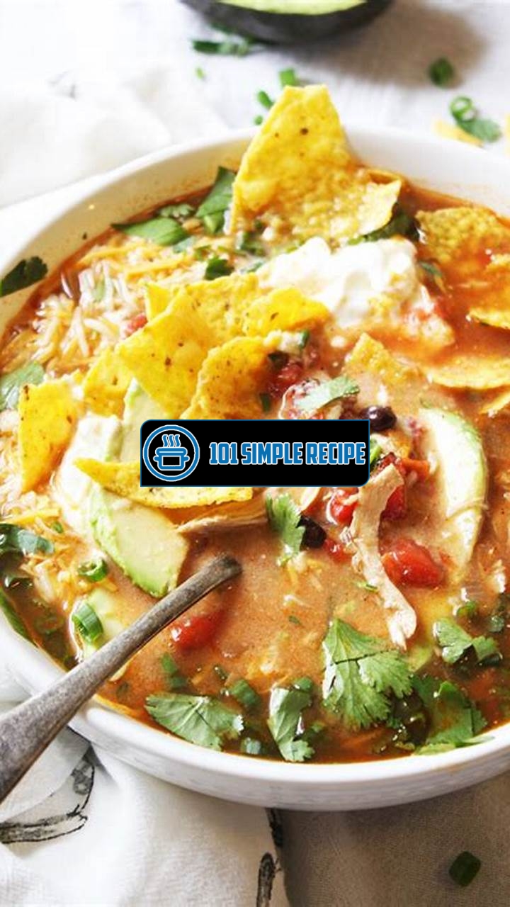 Delicious and Easy Chicken Tortilla Soup Recipe | 101 Simple Recipe