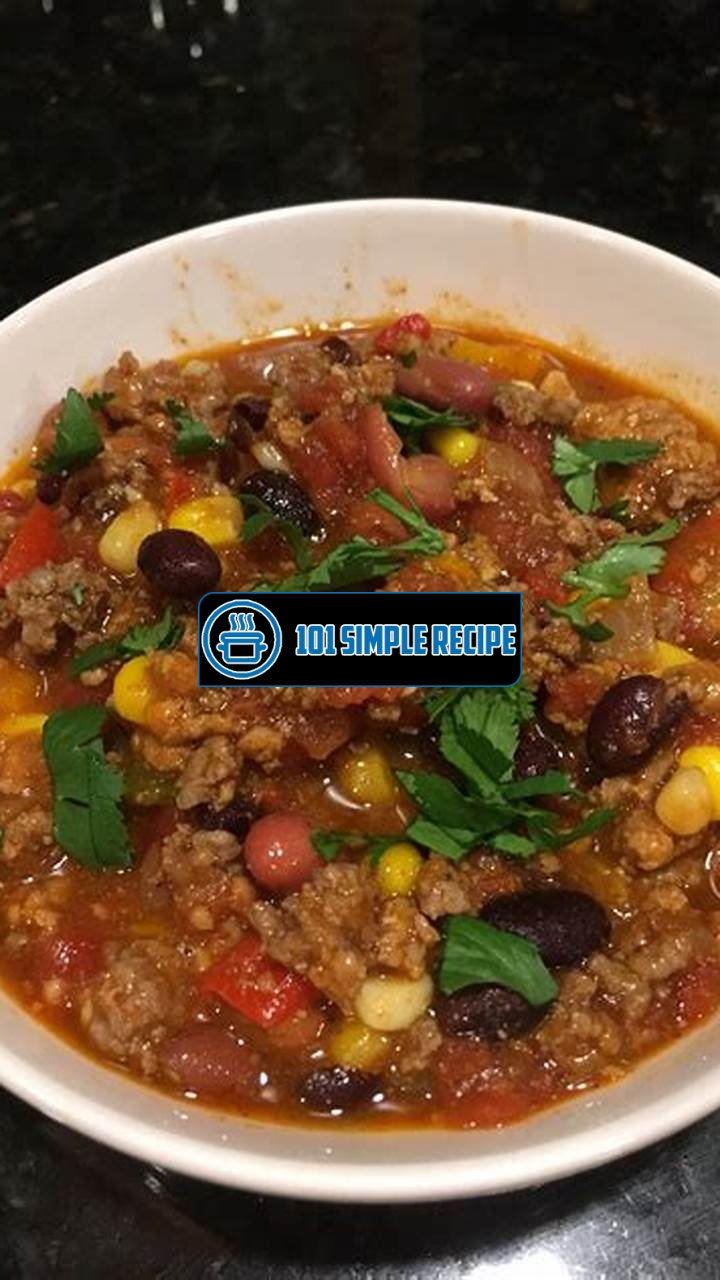 Delicious Chili Beans Recipe: Ground Beef Flavored to Perfection | 101 Simple Recipe