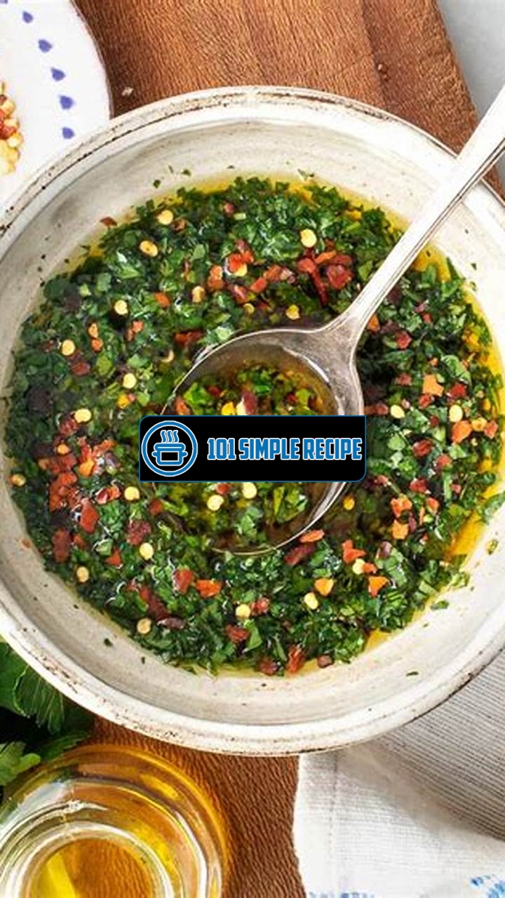 The Best Chimichurri Recipe: A Burst of Flavor for Your Dish | 101 Simple Recipe