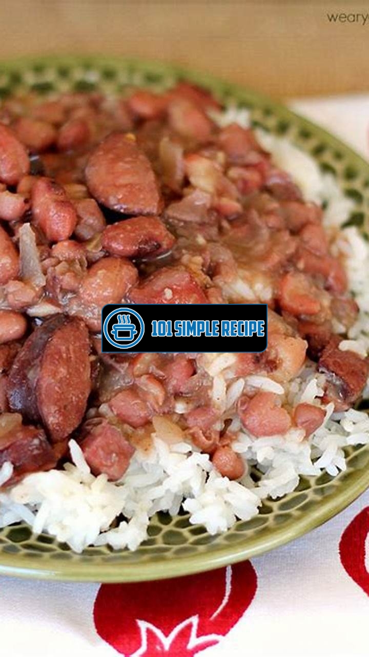 Delicious Red Beans and Rice Recipe for Your Slow Cooker | 101 Simple Recipe