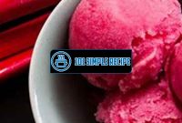 Delicious Rhubarb Sorbet Recipe for the Perfect Summer Treat | 101 Simple Recipe