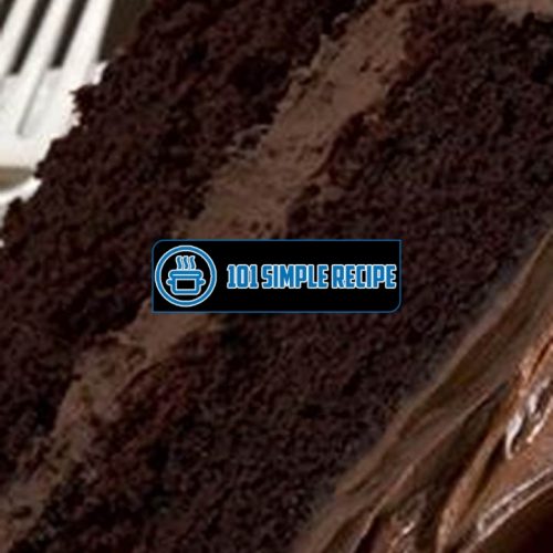 Deliciously Decadent Chocolate Cake Recipe: Australian Style | 101 Simple Recipe