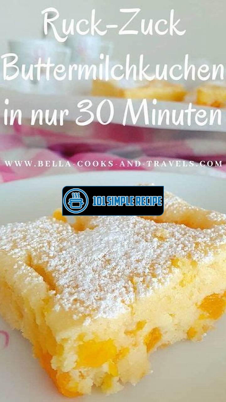 Ruck Zuck Buttermilchkuchen Recipe Revealed | 101 Simple Recipe