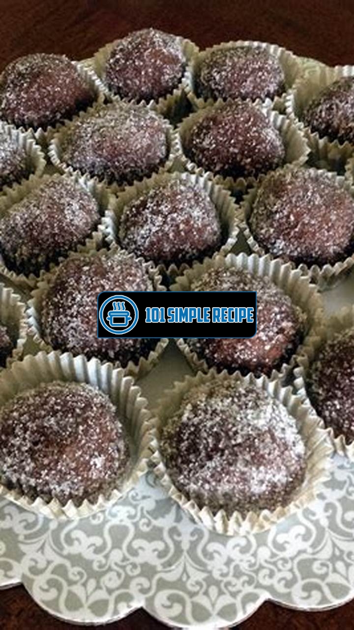 Indulge in Rich and Decadent Rum Balls for a Delightful Treat | 101 Simple Recipe