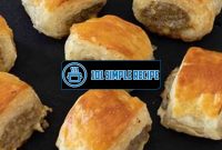 Easy and Delicious Sausage Rolls Recipe UK | 101 Simple Recipe