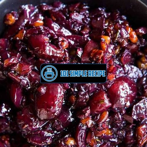 Indulge in the Irresistible Flavors of Savory Cherry Compote | 101 Simple Recipe
