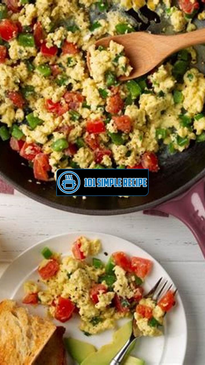 Delicious Scrambled Eggs Recipe with Fresh Veggies | 101 Simple Recipe