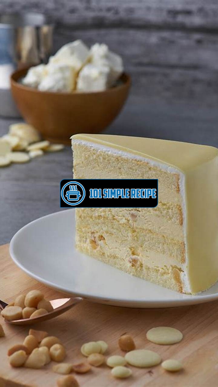 Discover the Secret Recipe for a Delectable White Chocolate Cake | 101 Simple Recipe
