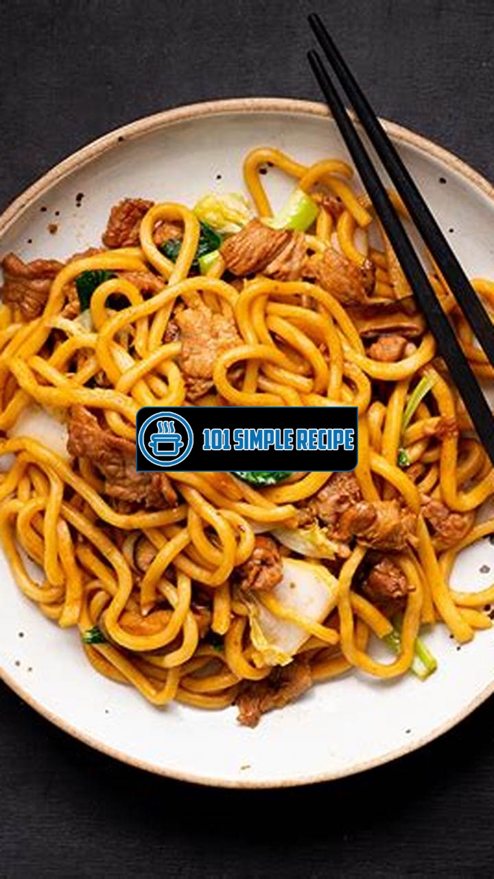 Delicious Flavor of Shanghai Udon Noodles | 101 Simple Recipe