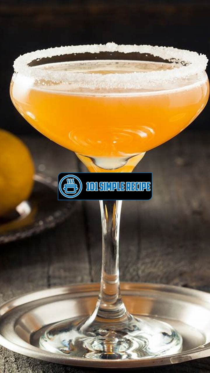 The Perfect Sidecar Cocktail Recipe for Your Next Night Out | 101 Simple Recipe
