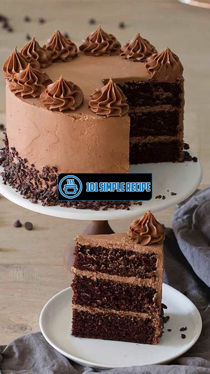 Create an Irresistible Chocolate Cake with a Stunning 2-Layer Design | 101 Simple Recipe