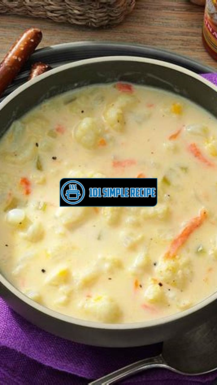 Deliciously Creamy Cauliflower Soup that Warms Your Soul | 101 Simple Recipe