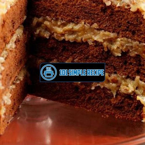Simple German Chocolate Cake Recipe From Scratch | 101 Simple Recipe