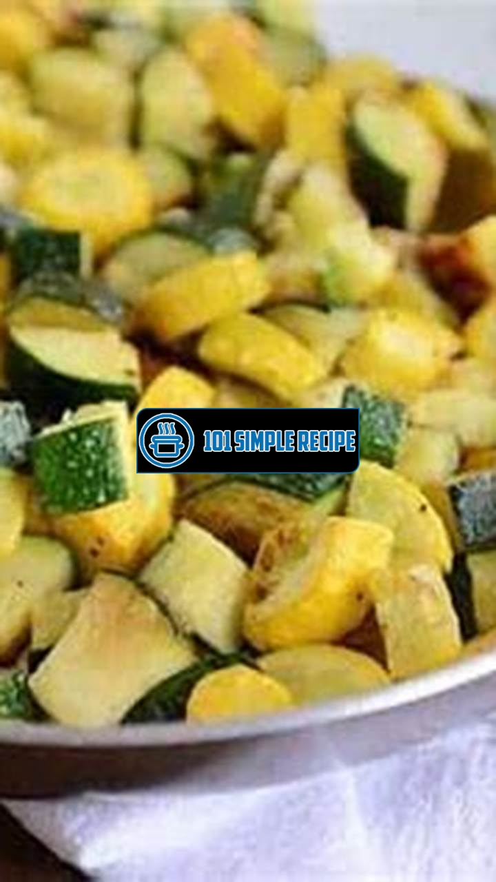 Skillet Zucchini and Yellow Squash | 101 Simple Recipe