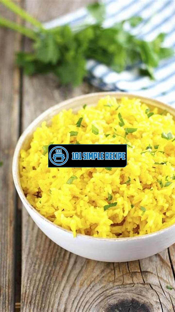 Discover the Delight of Simple Yellow Rice | 101 Simple Recipe