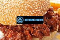 The Easiest Sloppy Joes Recipe You'll Ever Make | 101 Simple Recipe