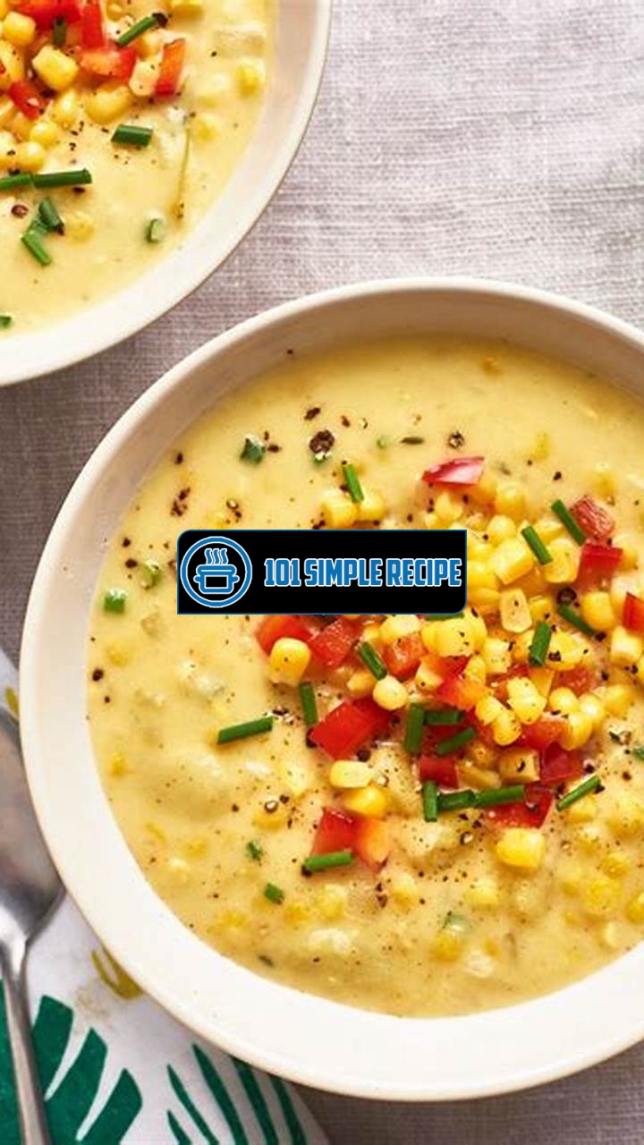 Wholesome and Creamy Slow Cooker Corn Chowder | 101 Simple Recipe