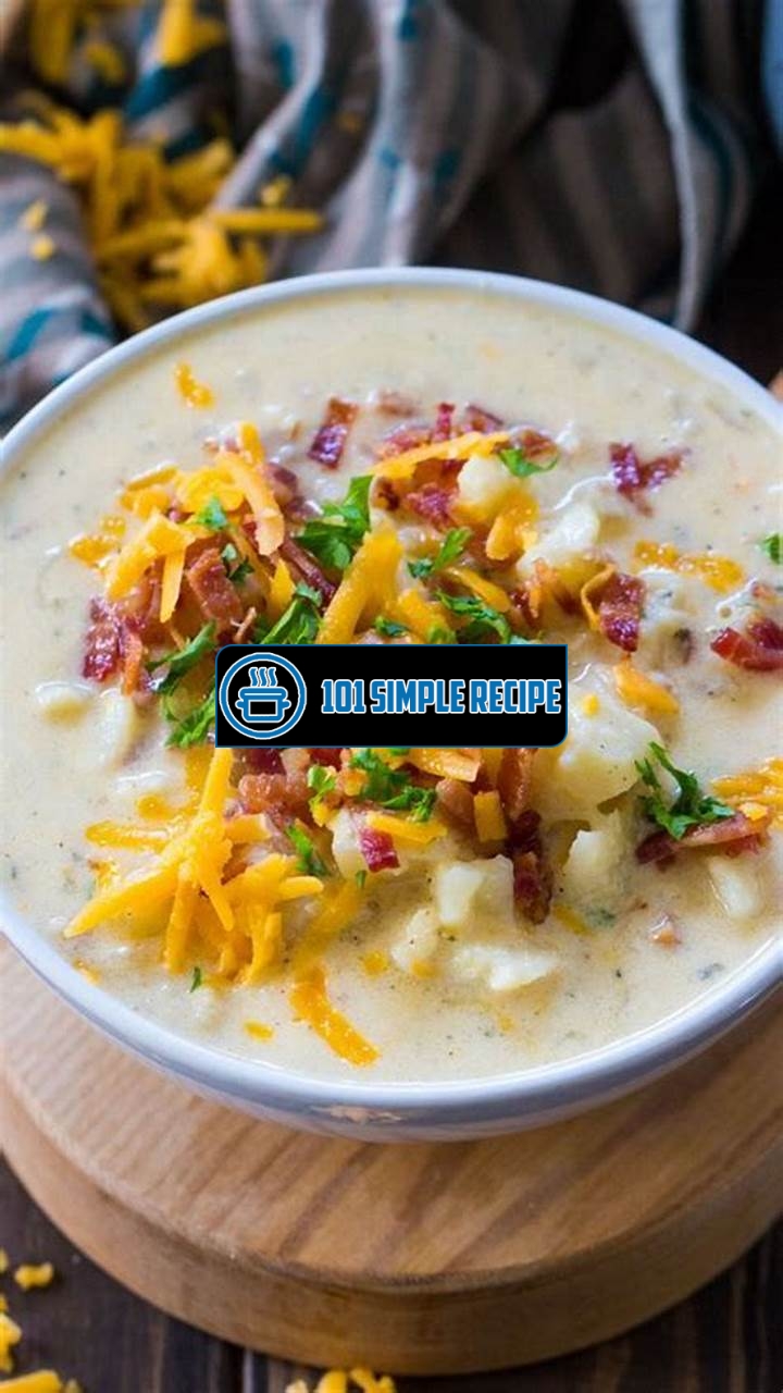 Delicious Slow Cooker Loaded Baked Potato Soup with Cream Cheese | 101 Simple Recipe