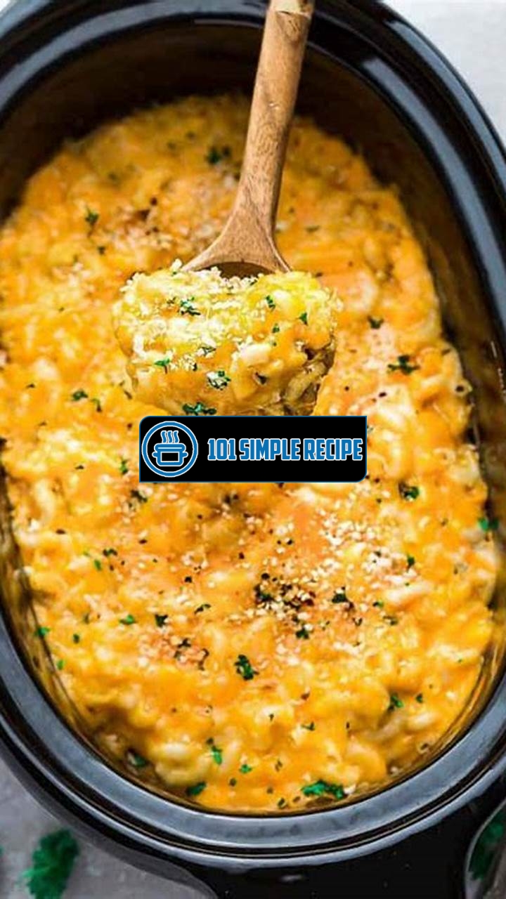 Deliciously Creamy Slow Cooker Mac and Cheese | 101 Simple Recipe