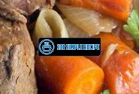 Slow Cooker Pot Roast Recipe With Worcestershire Sauce | 101 Simple Recipe